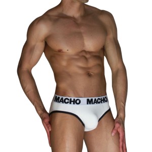 MACHO - MCH006 CLASSIC SLIP BIANCO + NERO XL